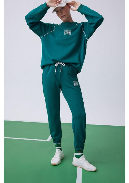 Fit Sporcu Jogger Eşofman Altı Standart Fit Jogger Skuba Dalgıç Kumaş A9630AX23AU fırsatları
