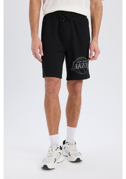 fit Nba Los Angeles Lakers Standart Fit Kısa Paça ŞORT B3920AX25SP