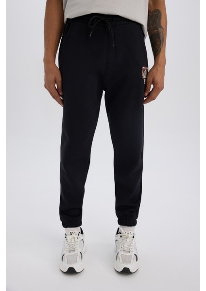 Fit Kalın Jogger Eşofman Altı NBA Chicago Bulls Standart Fit Cepli Beli Bağcıklı Lastikli Paça D3251AX24WN