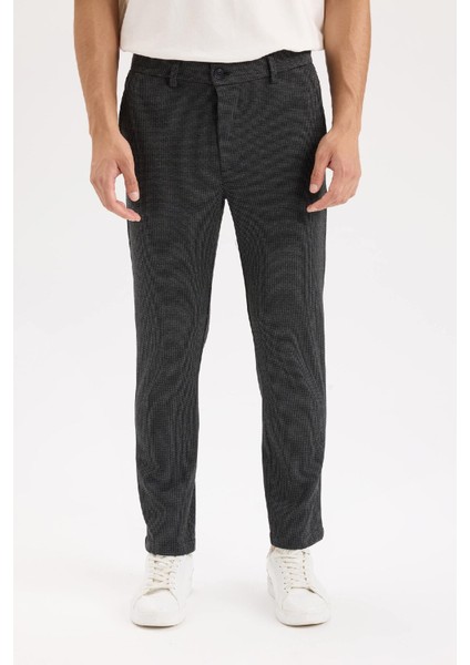 Gabardin Pantolon Tailored Regular Fit Normal Kesim Cepli Düz Paça A8102AX24AU