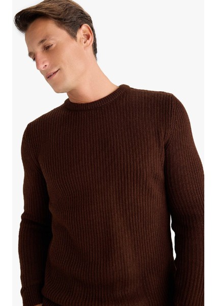 Regular Fit Bisiklet Yaka Triko Kazak A5268AX24AU