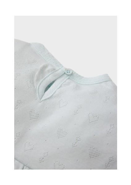 Kız Bebek Pijama Takımı Ribana Uzun Kollu Üst Beli Lastikli Uzun Alt E0766A525SP
