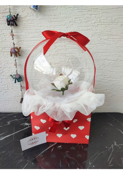 Gül Çiçek Doğum& Sevgililer Günü Yıldönümü Hediye Kutusu Sepeti