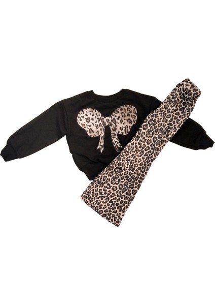Ispanyol Paça Leopar Takım Kız Çocuk- (Kalıbı Küçük)