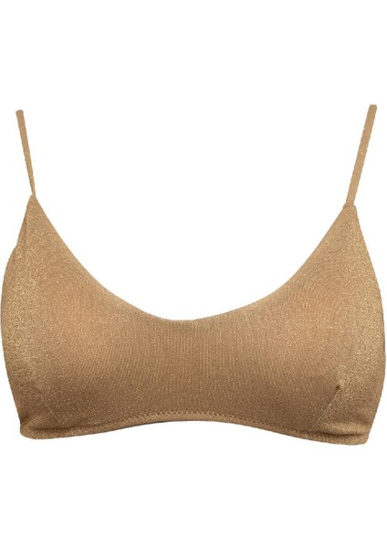 Regular Fit Parlak Kumaş Bikini Üstü-Fall in Love C3181AX24SM