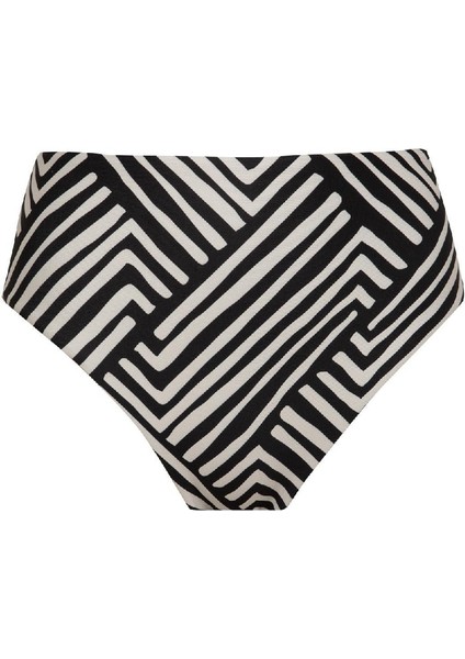 Regular Fit Çizgili Yüksek Bel Bikini Altı-Fall in Love C3199AX24SM