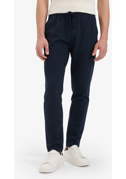 Jogger Pantolon Esnek Basic Düz Beli Bağcıklı Cepli Düz Paça C6022AX25SP