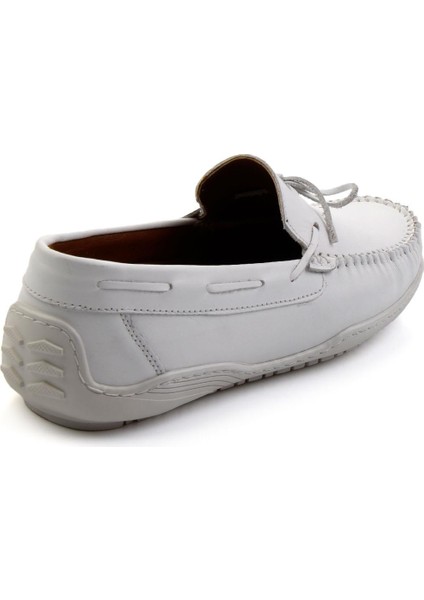 Beyaz Leather Erkek Loafer Ayakkabı E01082020143 modelleri