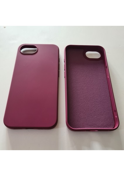 iPhone 16E İle Uyumlu LOGOSUZ Lansman Içi Süet Esnek Silikon Kılıf modelleri