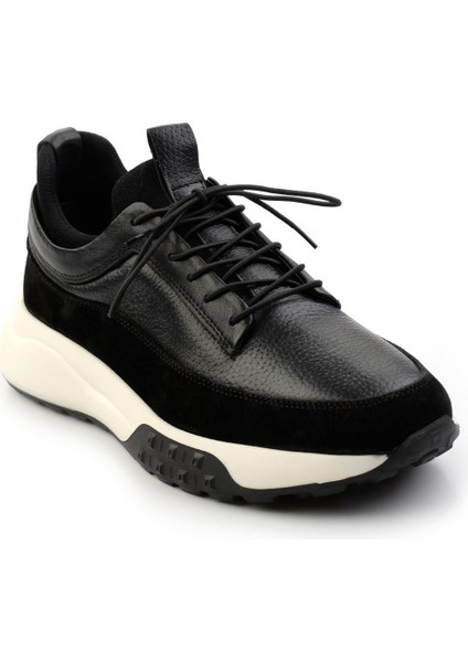 Siyah Leather Erkek Sneaker E01347072302