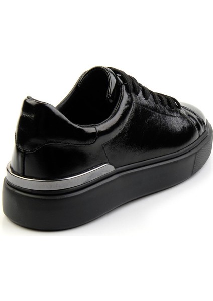 Siyah Leather Erkek Sneaker E01347028908