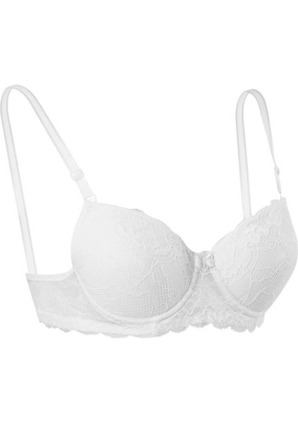 Silikonlu Dantelli Boş Dolgusuz Bayan Sütyen