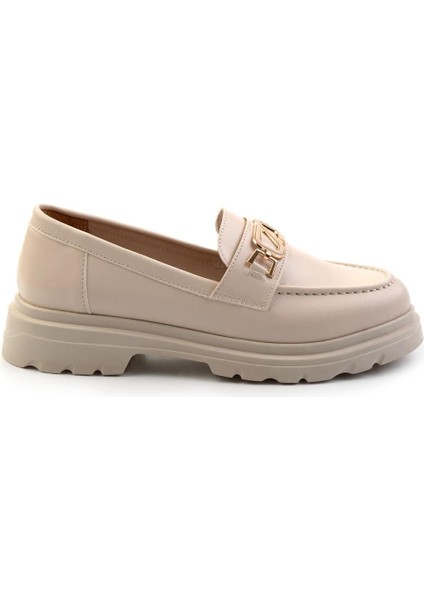 Bej Kadın Loafer Ayakkabı K01997010609