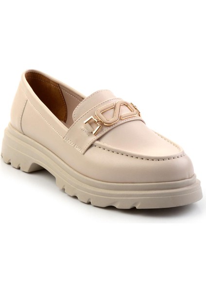 Bej Kadın Loafer Ayakkabı K01997010609