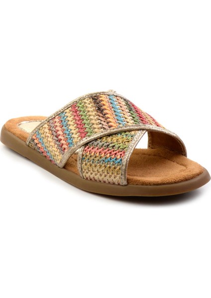 Çok Renkli Kadın Terlik K04763070628 fiyatları