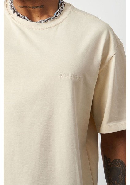 Efektli Yıkamalı Boxy Fit Premium T-Shirt indirimleri