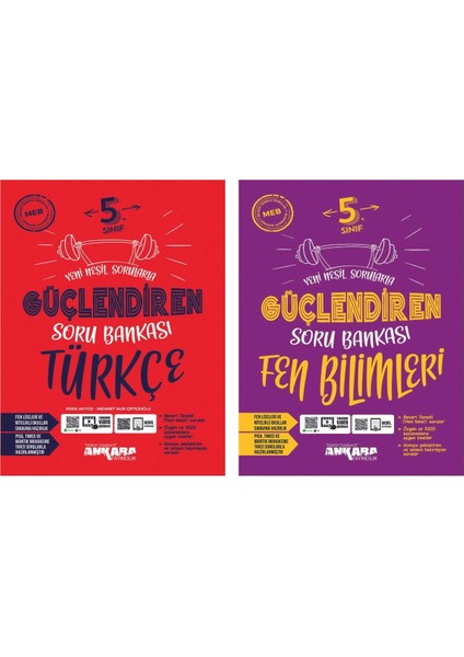 5. Sınıf Güçlendiren Türkçe Fen Bilimleri Soru Bankası Set