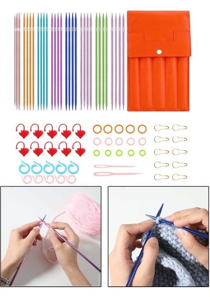 32 /8 Boyut Örgü Projeleri Çift I Düz ​​2.75MM-6MM 25CM (Yurt Dışından)