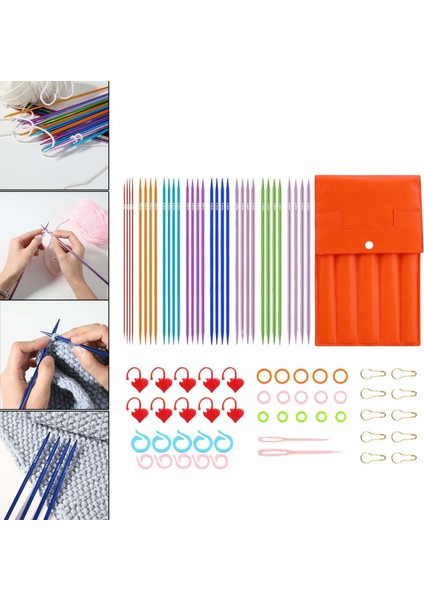 32 /8 Boyut Örgü Projeleri Çift I Düz ​​2.75MM-6MM 25CM (Yurt Dışından)