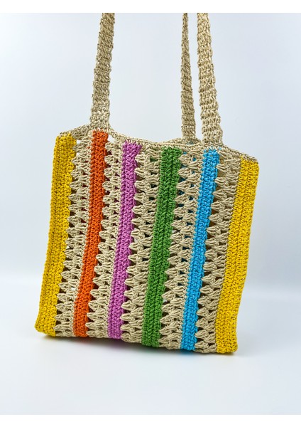 Renkli Hasır Çanta fırsatları