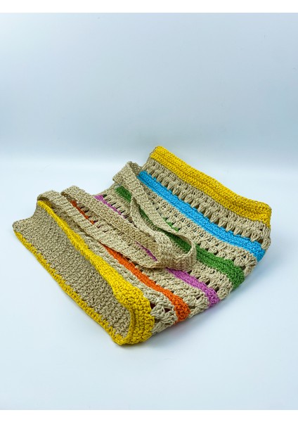 Renkli Hasır Çanta indirimleri