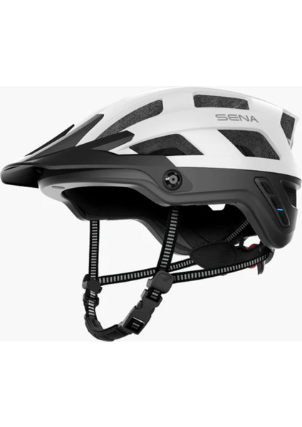 Akıllı Mtb Kaskı, M1 Evo, Mat Beyaz, L Beden
