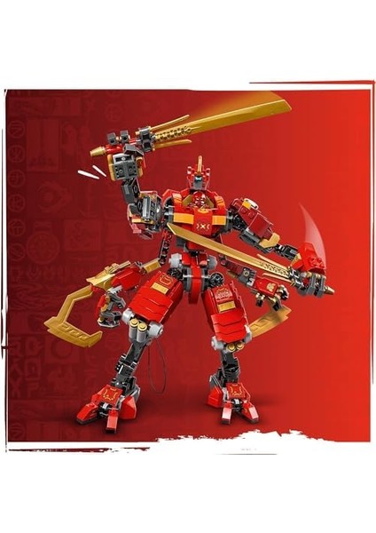 Kai Nin Ninja Tırmanma Robotu 71812-9 Yaş ve Üzeri Çocuklar Için 4 Ninja Minifigürü Içeren Yaratıcı Oyuncak Yapım Seti (623 Parça)