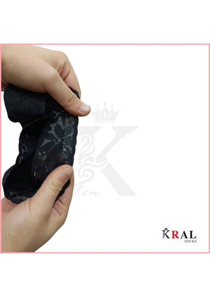 Kadın Çorap (6 Çift) Clara Model Renkli Pamuklu Terletmez Babet Çorap Seti