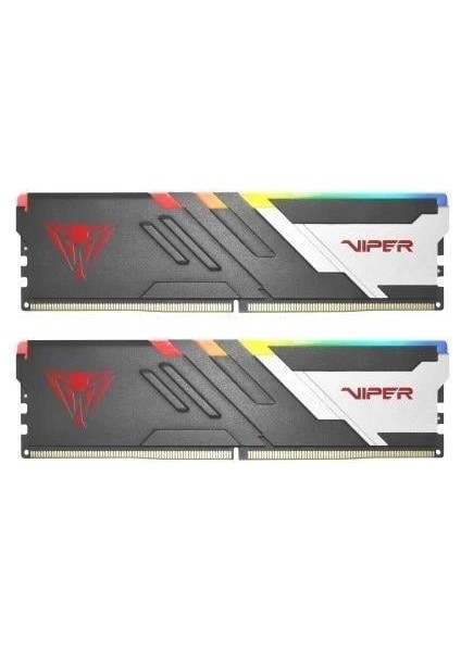 Patrıot 32GB (2x 16GB) Ddr5 6600MHZ CL34 Dual Kıt Rgb Pc Ram Venom PVV532G660C34K