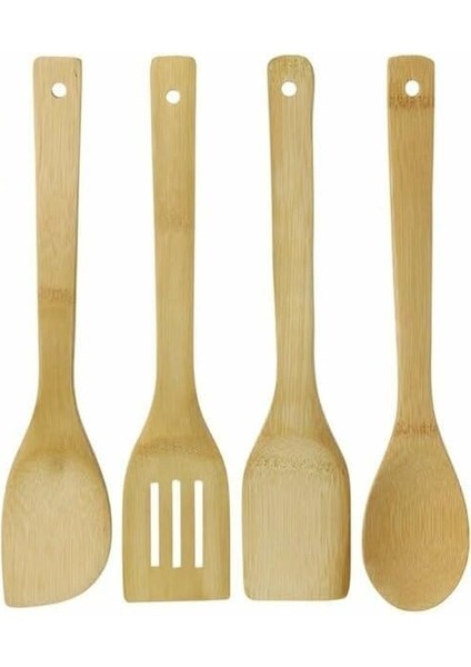 4 Parça Bambu Kaşık Seti 30CM
