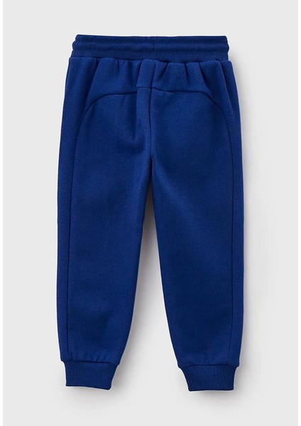 Çocuk Uzun Kabartmalı Mavi Eşofman