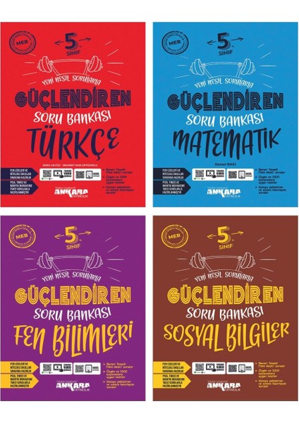 5. Sınıf Güçlendiren Türkçe Matematik Fen Bilimleri Sosyal Bilgiler Soru Bankası Set