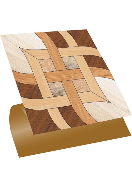 Kendinden Yapışkanlı Ahşap 010 Desenli Pvc Karo 30X30 cm (33 Adet) 3 m2