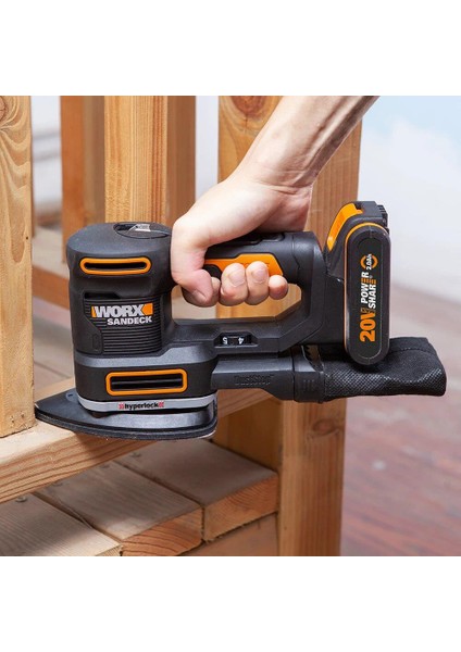 WX820 20VOLT 2.0AH. Li-Ion Profesyonel Devir Ayarlı Çok Amaçlı Şarjlı Zımpara
