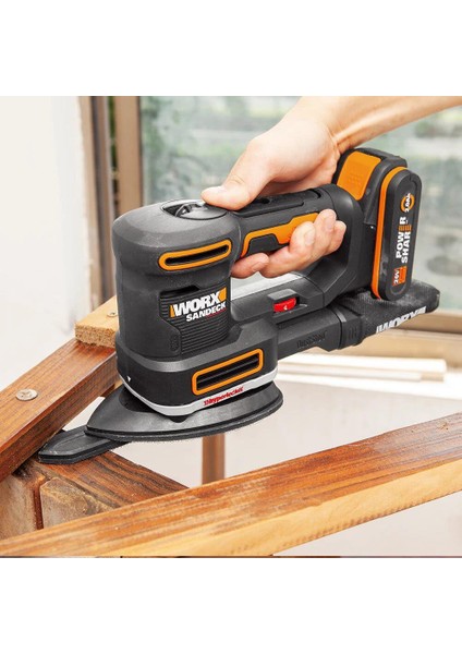 WX820 20VOLT 2.0AH. Li-Ion Profesyonel Devir Ayarlı Çok Amaçlı Şarjlı Zımpara