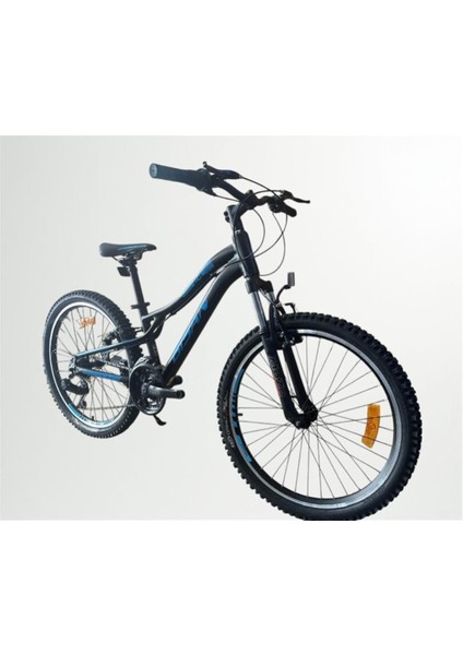 24J Bisan Kdx 2800 V Fren Dağ Bisikleti - Mat Siyah Mavi - 30 Kadro fiyatları