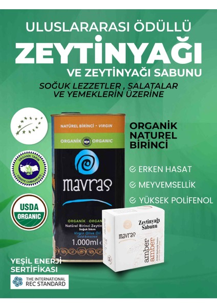 Organik Natürel Birinci Zeytinyağı ve Zeytinyağı Sabunu Seti