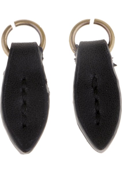 2pcs Şekli Pu Fermuar Çekme Sekmeleri Çekme Diy Çanta Çanta Zip (Yurt Dışından)