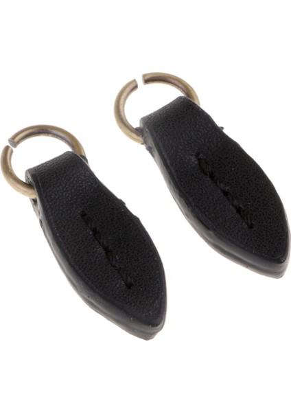 2pcs Şekli Pu Fermuar Çekme Sekmeleri Çekme Diy Çanta Çanta Zip (Yurt Dışından) indirimleri