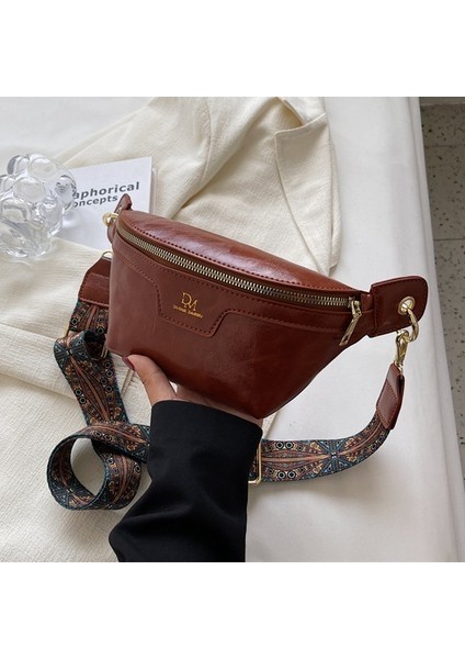 Moda Kadınlar Göğüs Çantası Katı Deri Çapraz Kanatlı Çantalar Lüks Tasarımcı Kadınlar Için Göğüs Çantaları Kadın Çanta Bel Kemeri Çanta (Yurt Dışından)