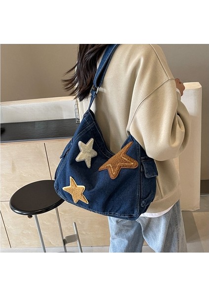 Kovboy Çantası Kadın Büyük Kapasiteli Crossbody Çanta Omuz Çantası (Yurt Dışından) fiyatları