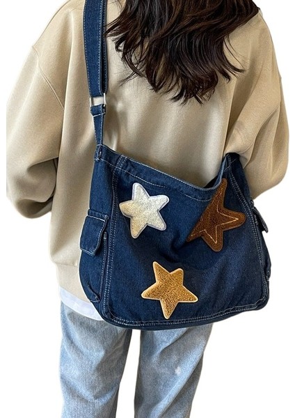 Kovboy Çantası Kadın Büyük Kapasiteli Crossbody Çanta Omuz Çantası (Yurt Dışından)
