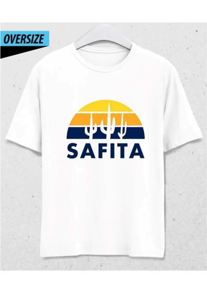Safita: The Essence Of Peaceful Living T-Shirt Beyaz