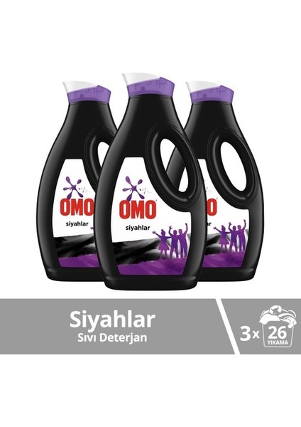 Sıvı Çamaşır Deterjanı Siyahlar Için Siyahları Koruyarak En Zorlu Lekeleri Çıkarır 1690 ml 3 Adet