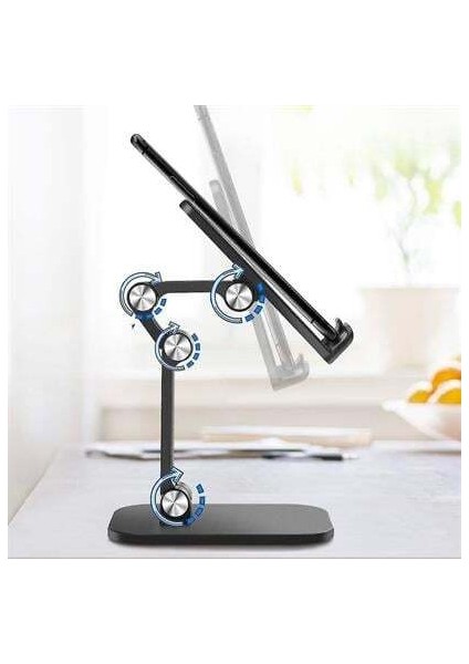 Plastik Ayarlanabilir Kaydırmaz Taban Telefon Tablet Standı indirimleri
