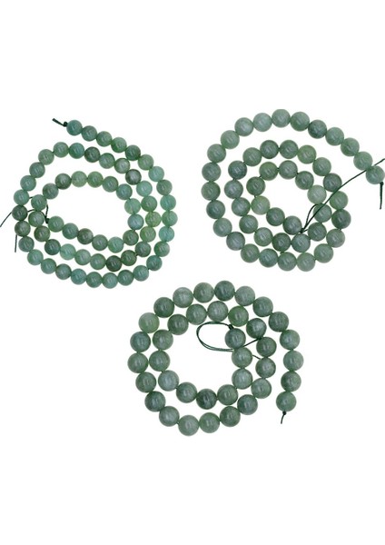 6 "8mm Yuvarlak Yeşil I Şek Mücevherat Yaparak 15" Dıy 10MM (Yurt Dışından)