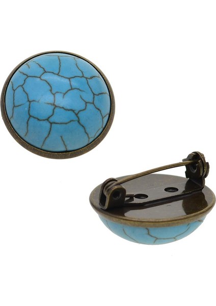 10 Boş Broş I 25MM Yuvarlak Çerçeve Tepsisi Bulguları (Yurt Dışından)