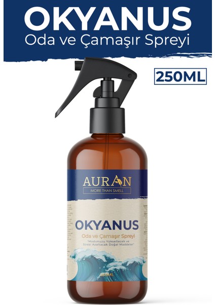 Okyanus Parfümlü Oda ve Çamaşır Spreyi Ortam ve Kumaş Kokusu Ocean Room Spray 250ml
