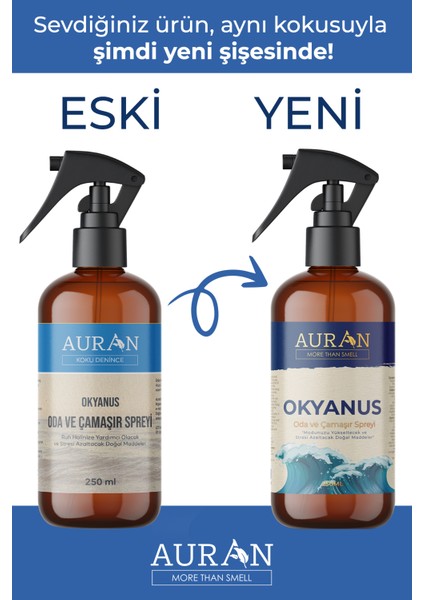 Okyanus Parfümlü Oda ve Çamaşır Spreyi Ortam ve Kumaş Kokusu Ocean Room Spray 250ml fiyatları