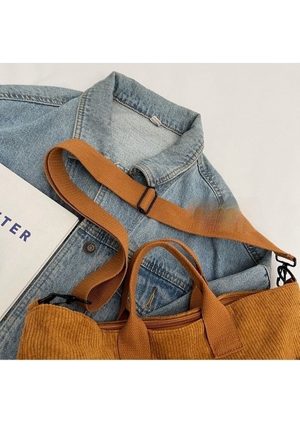 Kadife Büyük Kapasiteli Retro Omuz Çantası (Yurt Dışından) modelleri